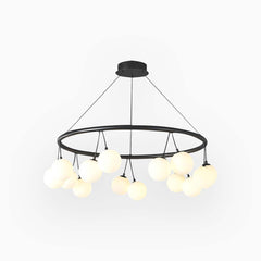 Chandelier Nordic Round Glass Ball Cherry