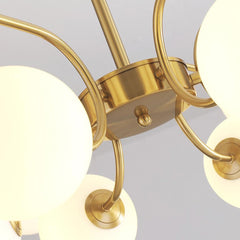Chandelier Nordic Sputnik Glass Globe Detail