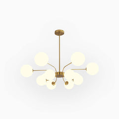 Chandelier Nordic Sputnik Glass Globe Gold