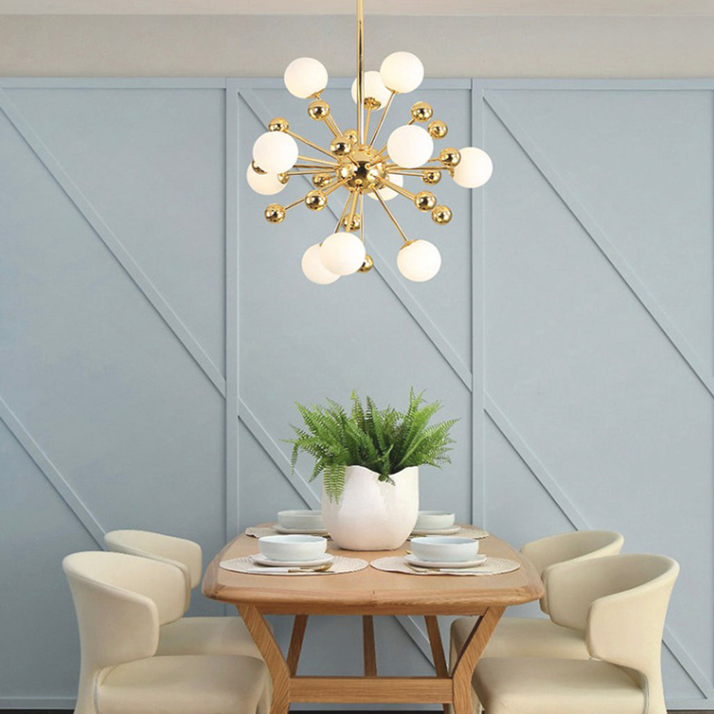 Chandelier Novelty Dandelion Glass Bubble 11 Lights Dining Room