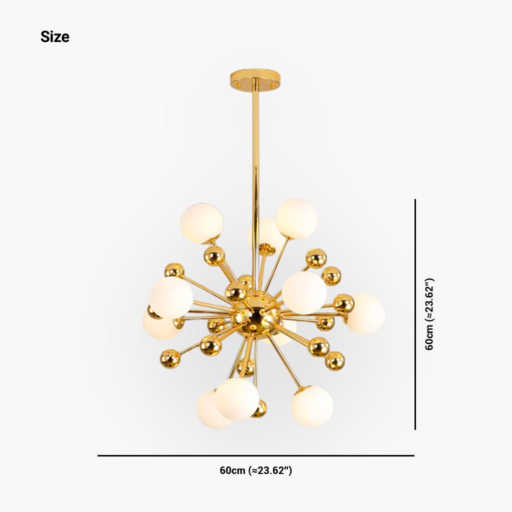 Chandelier Novelty Dandelion Glass Bubble Size