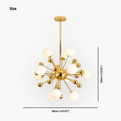 Chandelier Novelty Dandelion Glass Bubble Size