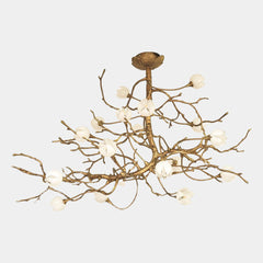 Chandelier Retro Grand Brass Branch Flower Bud