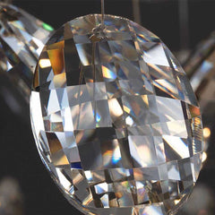 Chandelier Romantic Luxury Brass Branch Crystal