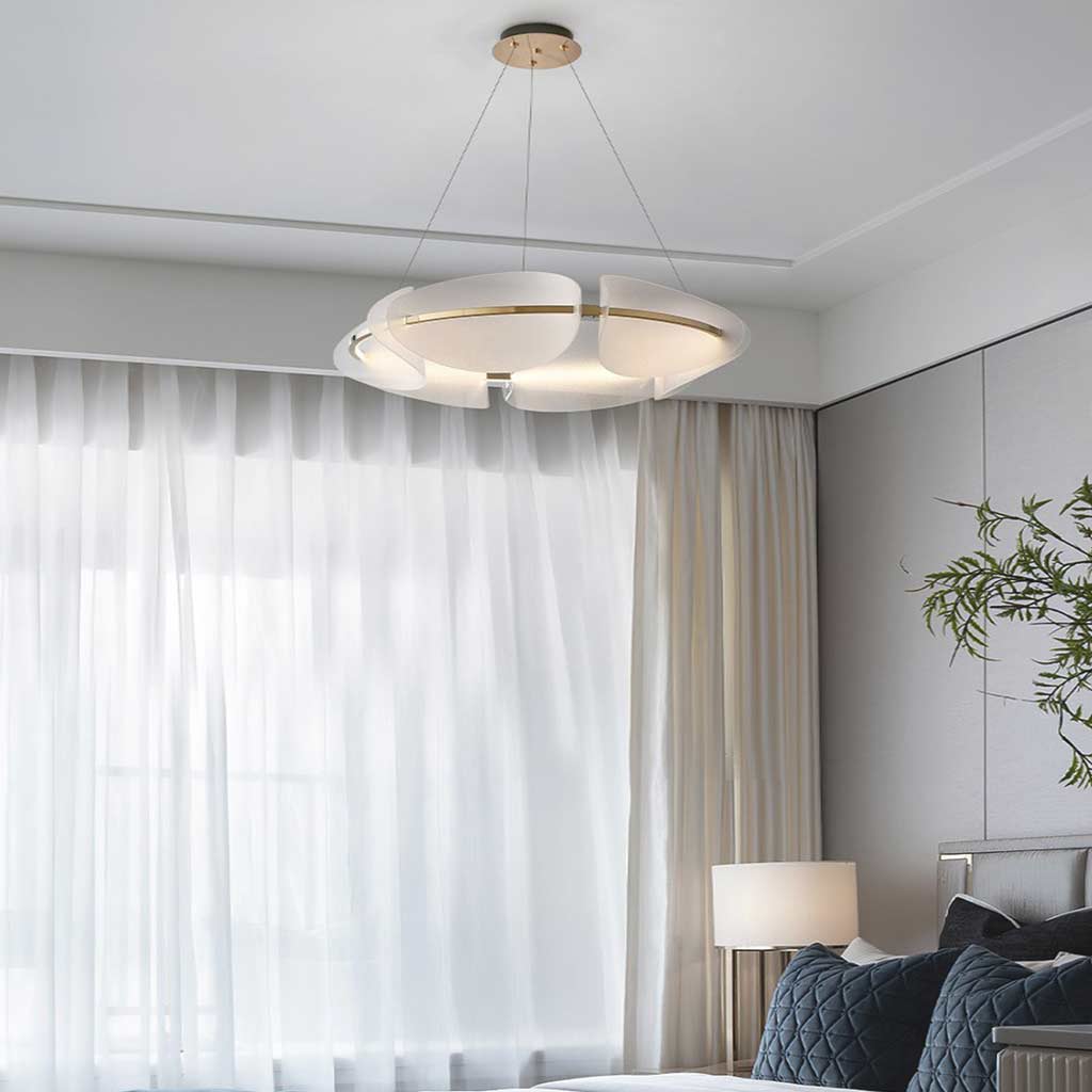 Chandelier Romantic Round Acrylic Bedroom
