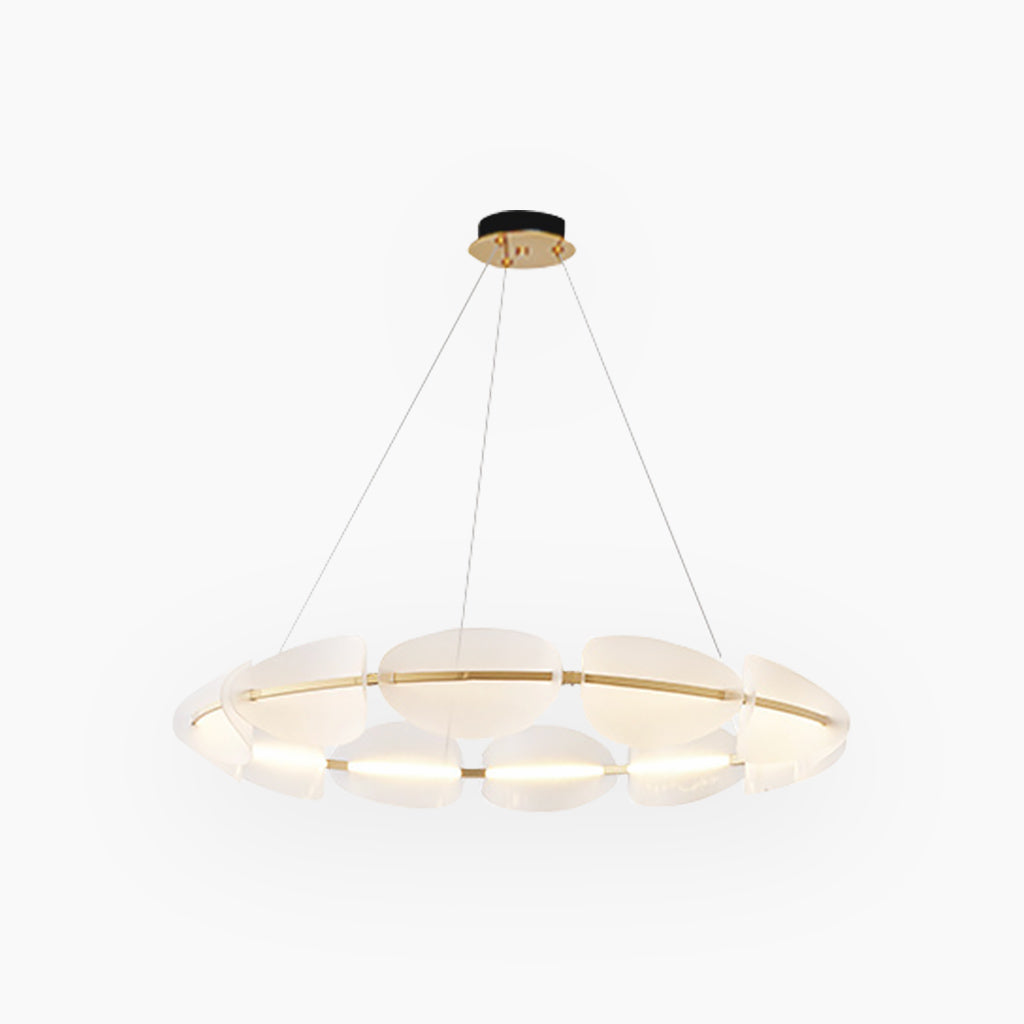 Chandelier Romantic Round Acrylic Petal LED