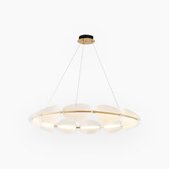 Chandelier Romantic Round Acrylic Petal LED