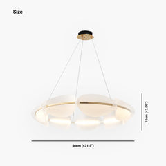 Chandelier Romantic Round Acrylic Petal Size