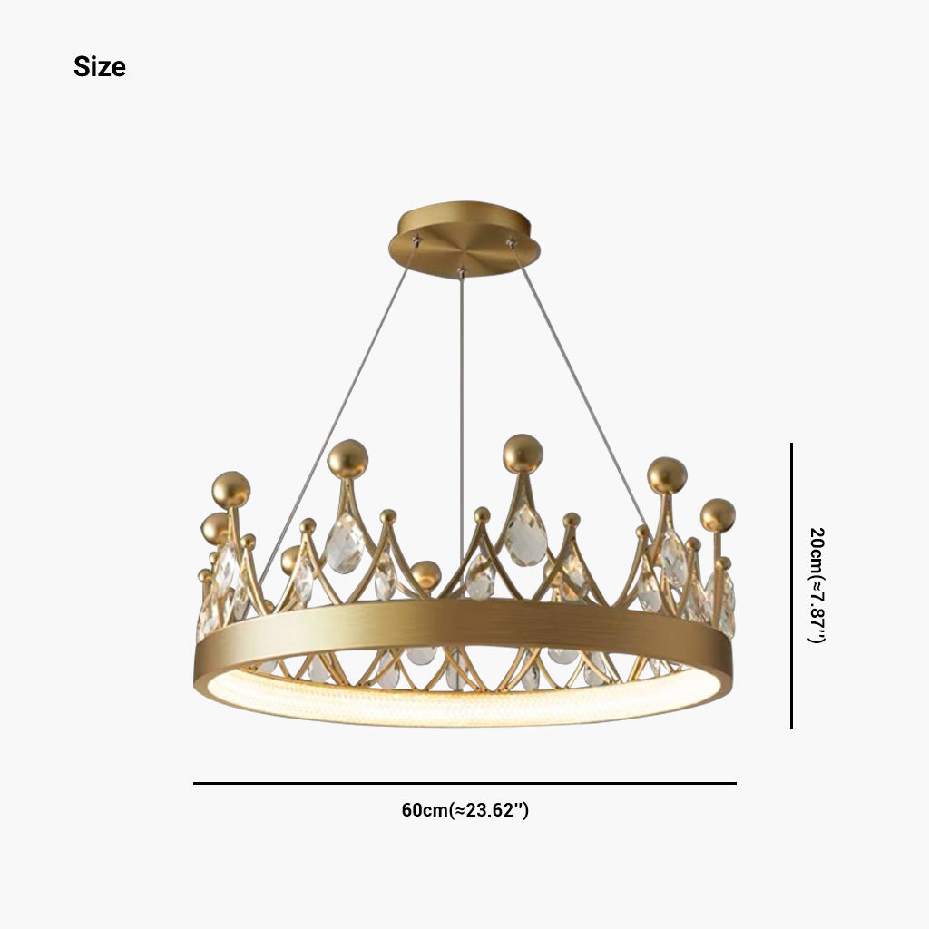 Crown shaped chandelier hotsell
