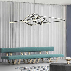 Chandelier Stainless Steel Dimmable LED Black Hall