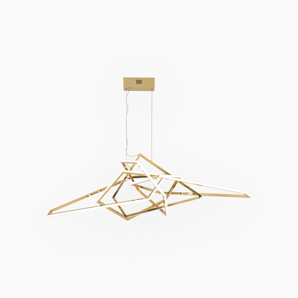 Chandelier Stainless Steel Dimmable LED Gold
