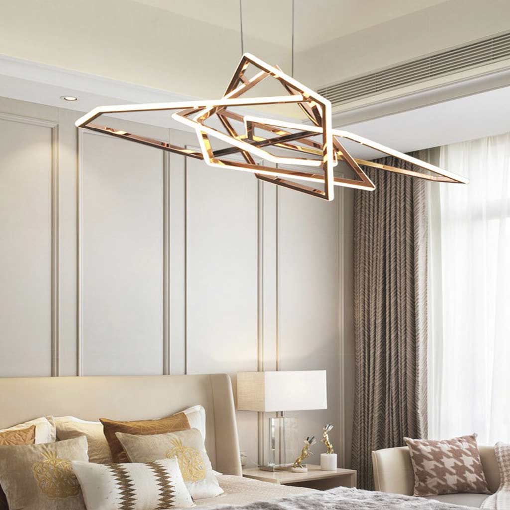 Chandelier Stainless Steel Dimmable LED Living Room