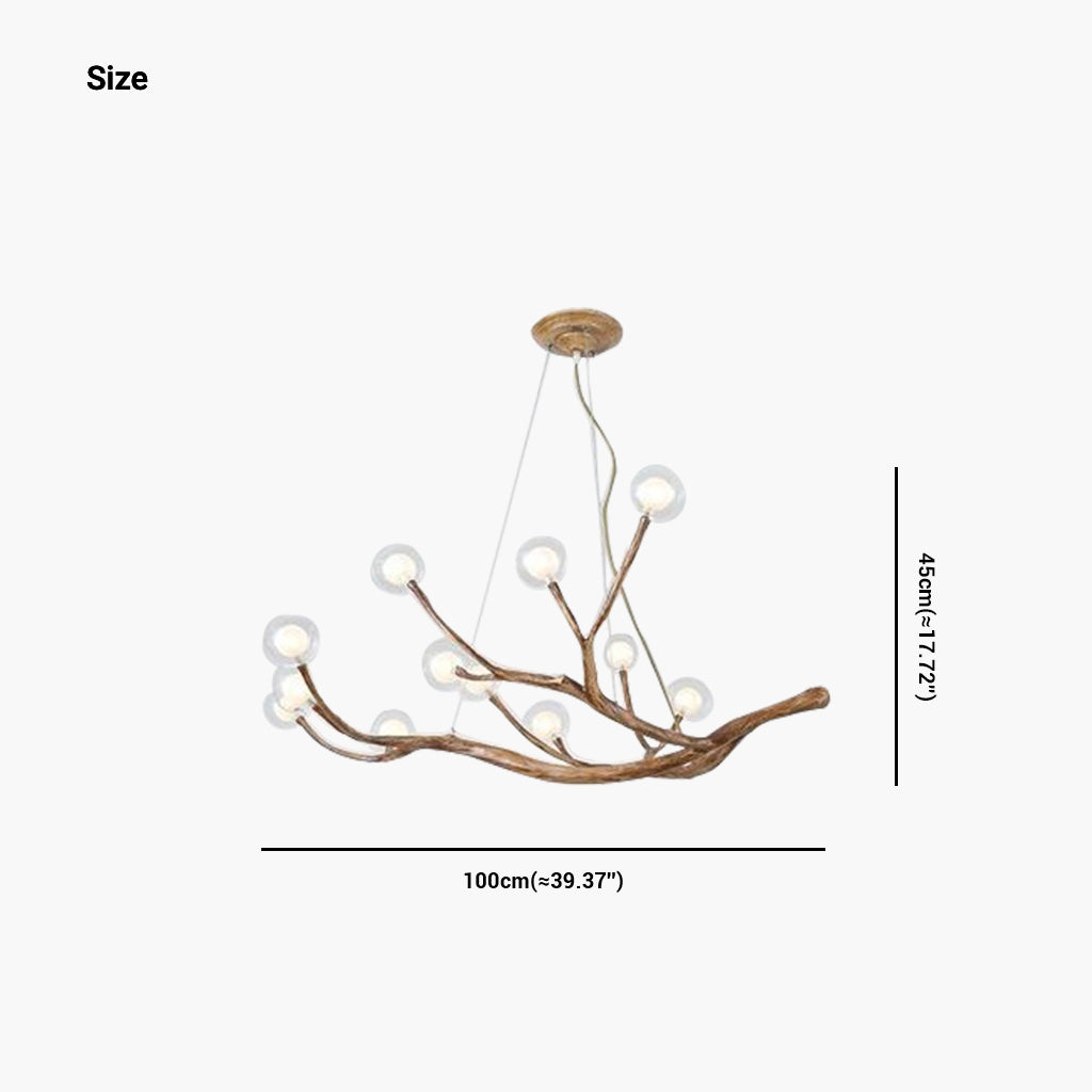 Chandelier Tree Branch 12 Lights Size