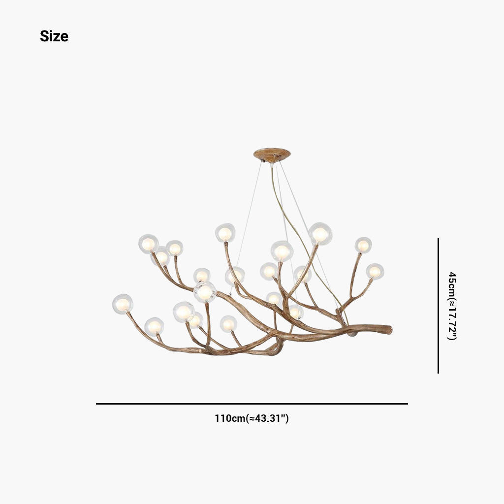 Chandelier Tree Branch 20 Lights Size