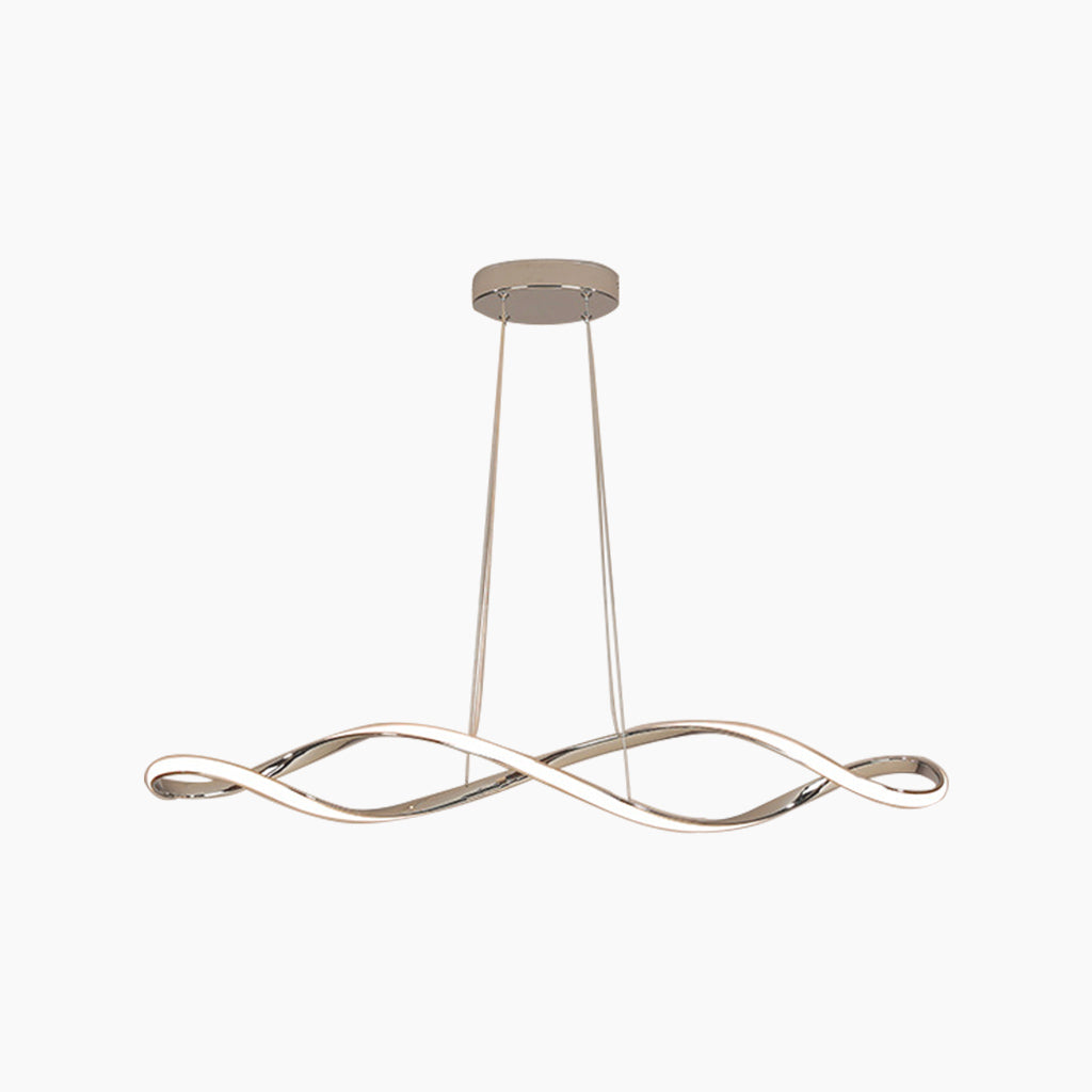 Chandelier Twisted Dimmable Chrome