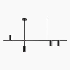 Chandelier Unique Iron Uplight Downlight Black 4 Heads