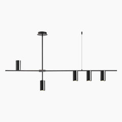Chandelier Unique Iron Uplight Downlight Black 5 Heads