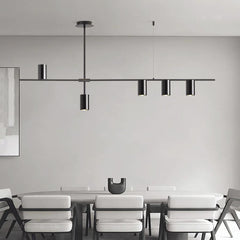 Chandelier Unique Iron Uplight Downlight Black Dining Table