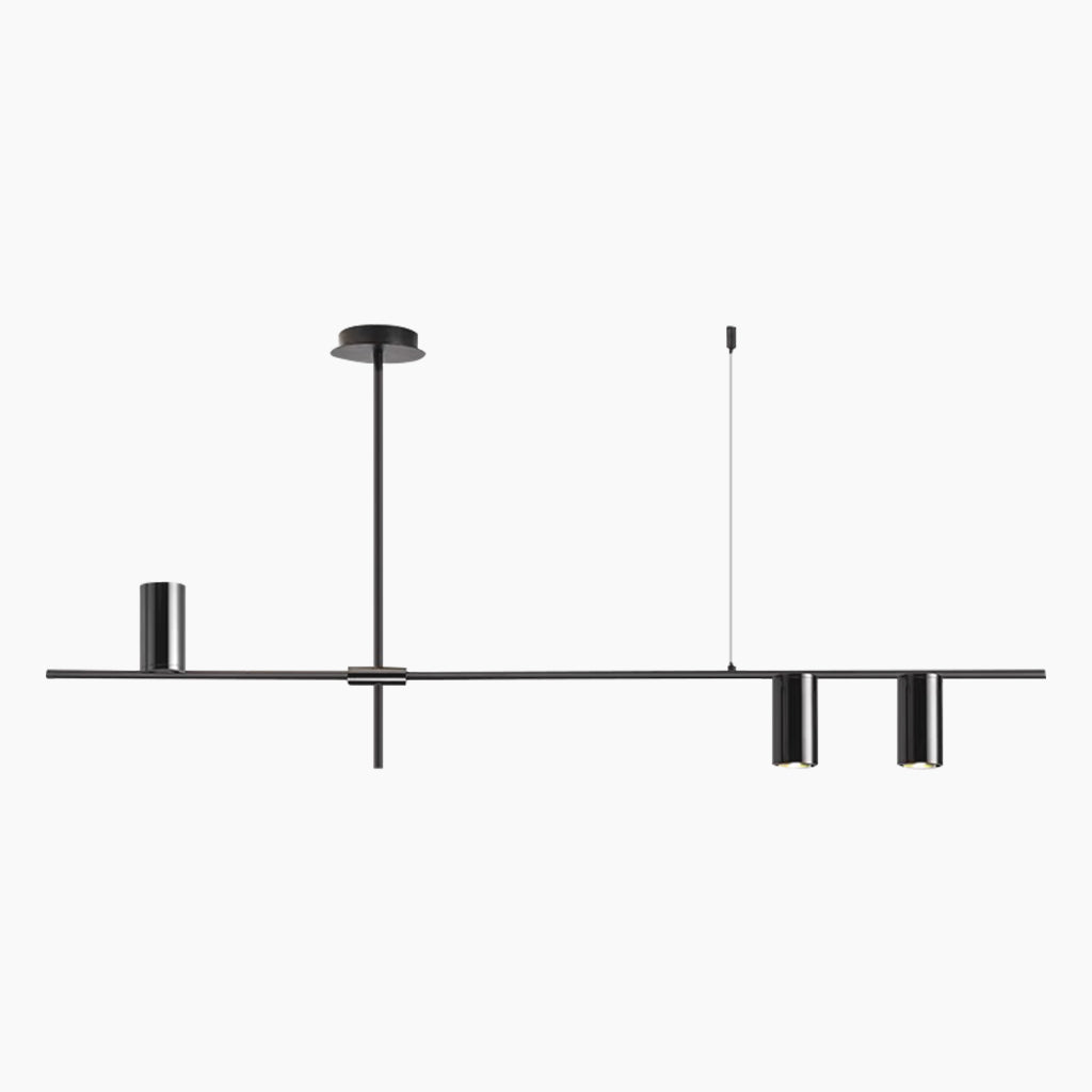 Chandelier Unique Iron Uplight Downlight Black