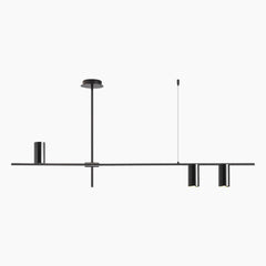 Chandelier Unique Iron Uplight Downlight Black
