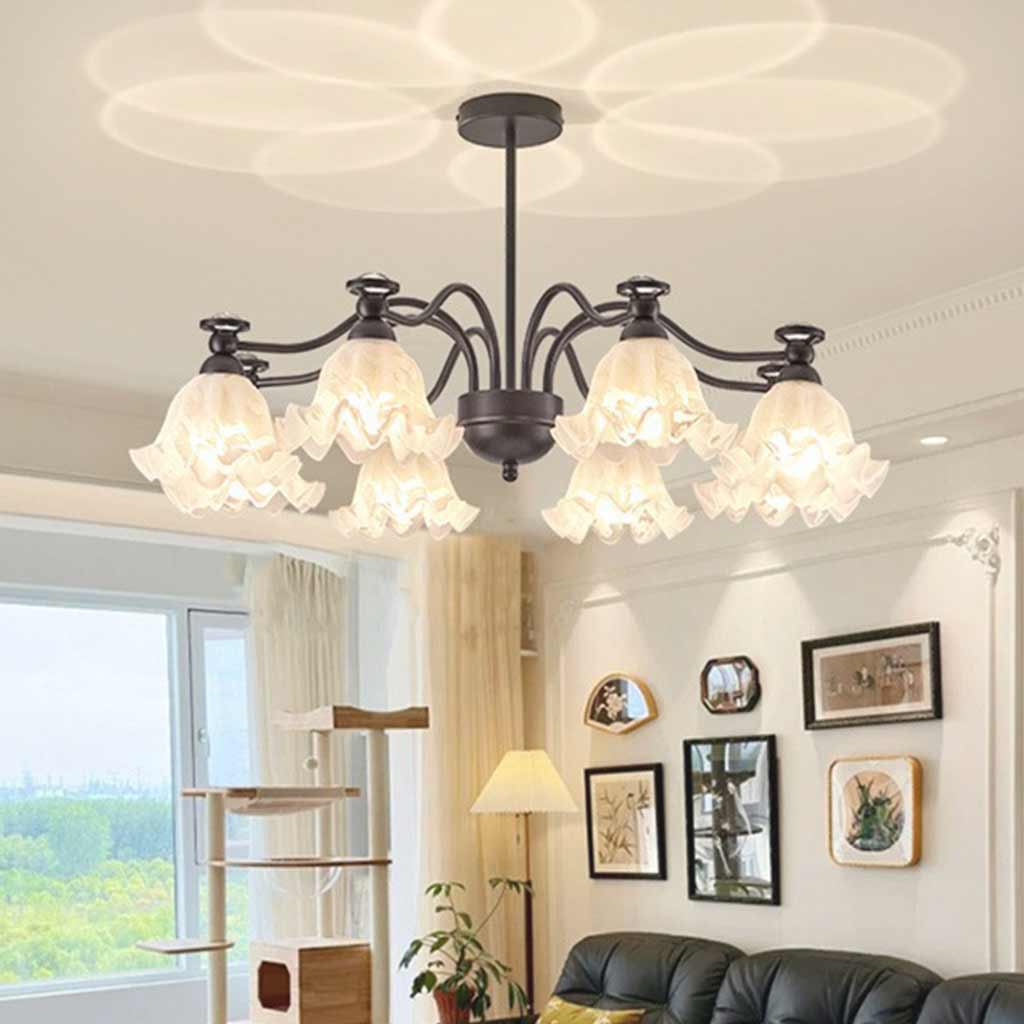 Chandelier Vintage Flower Farmhouse Lily of the Valley Living Room