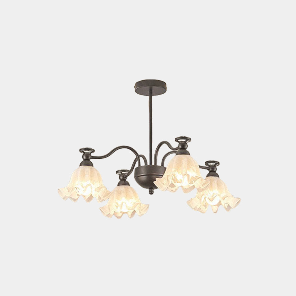 Chandelier Vintage Flower Farmhouse Lily of the Valley Whtie