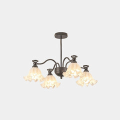 Chandelier Vintage Flower Farmhouse Lily of the Valley Whtie