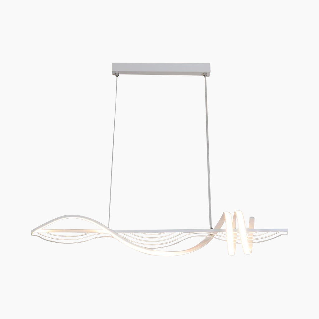 Chandelier Wavy Dimmable White