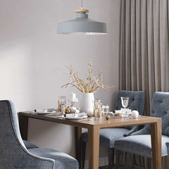 Colored Macaron Pendant Light Dining Room Grey