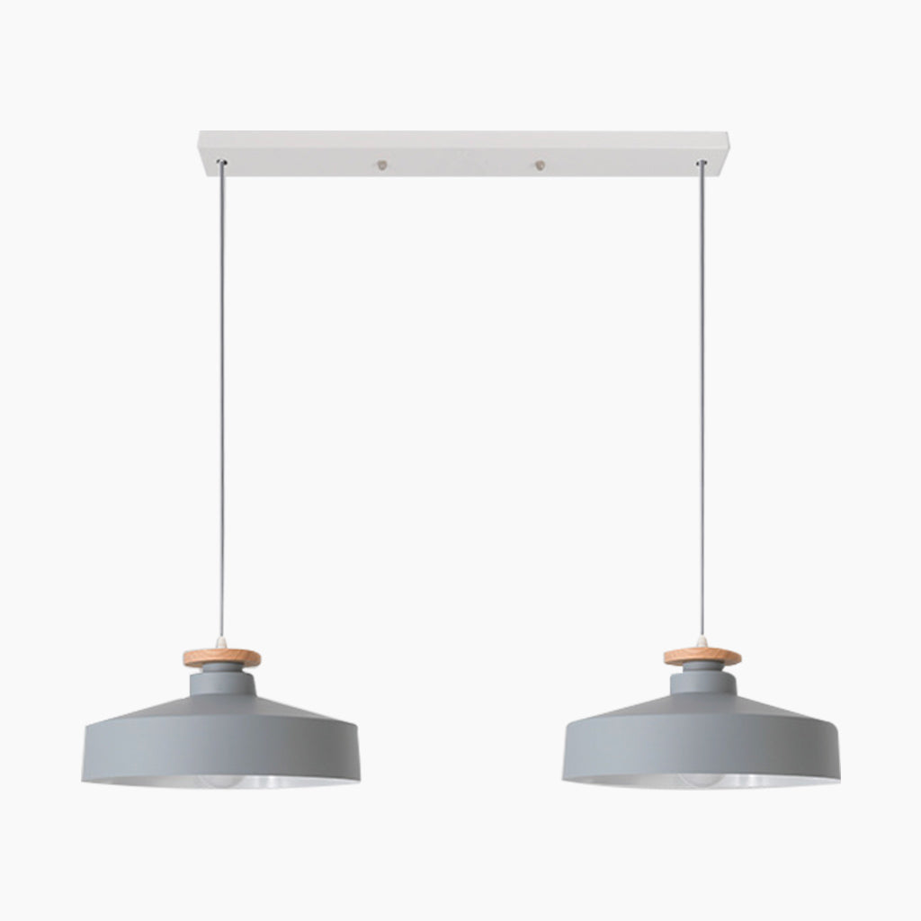 Colored Macaron Pendant Light Grey 2