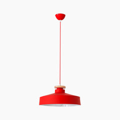 Colored Macaron Pendant Light Red