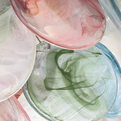 Bunte Muranoglas-Muschelscheiben-Kronleuchter-Deckenleuchte