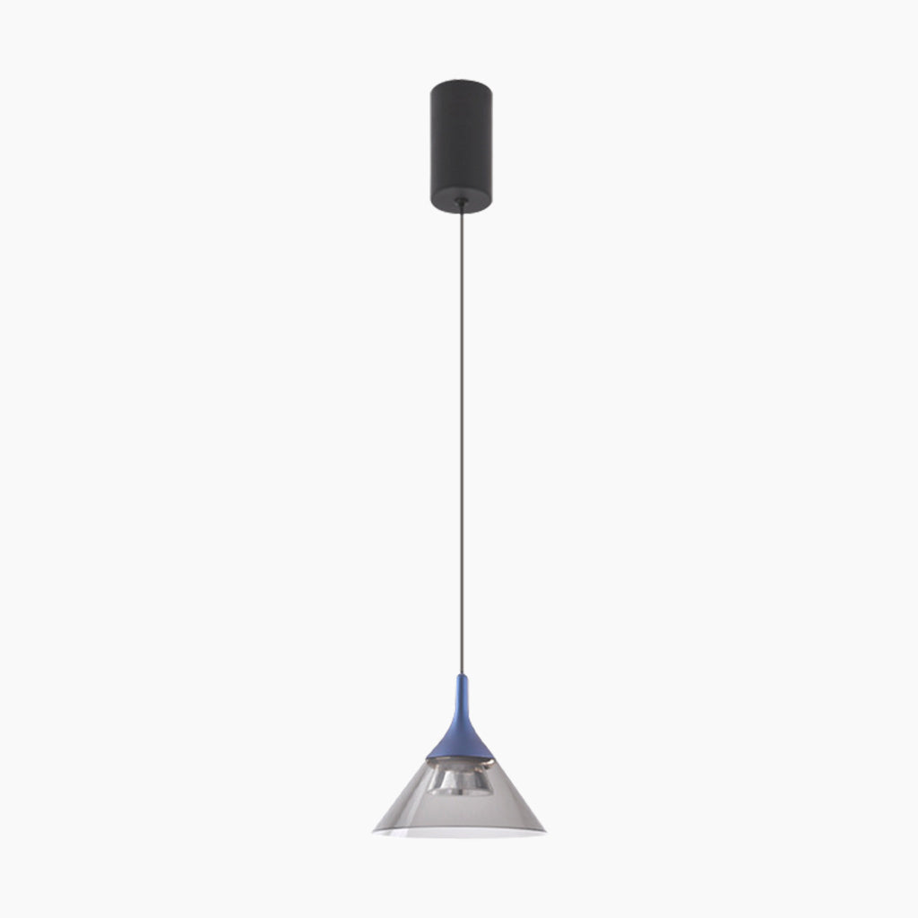 Cone Hanging Pendant Light Blue