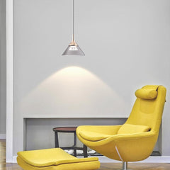 Cone Hanging Pendant Light Living Room Gold