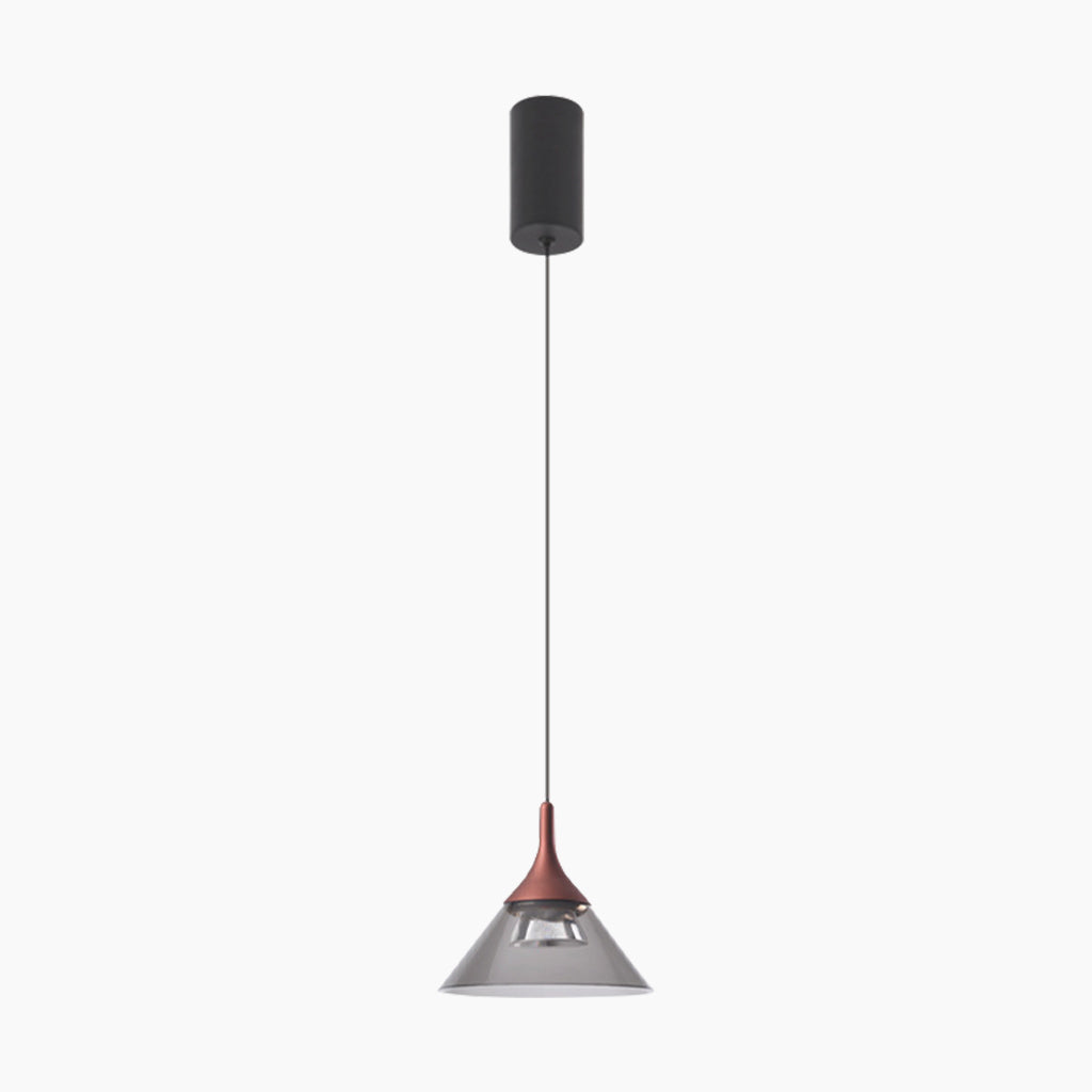 Cone Hanging Pendant Light Red