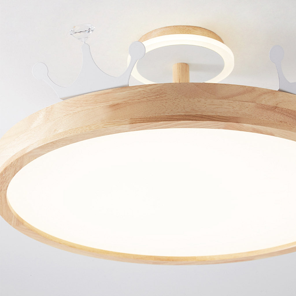 Creative Wood Acrylic Chandelier Ceiling Light Detail Shade