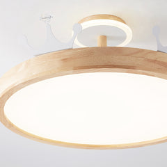 Creative Wood Acrylic Chandelier Ceiling Light Detail Shade