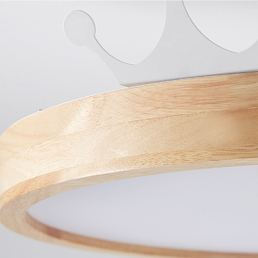 Creative Wood Acrylic Chandelier Ceiling Light Detail Wood