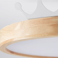 Creative Wood Acrylic Chandelier Ceiling Light Detail Wood