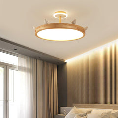 Creative Wood Acrylic Chandelier Ceiling Light Kids Room Bird