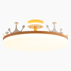 Creative Wood Acrylic Chandelier Ceiling Light Main Crown