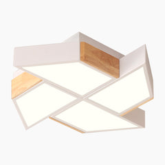 Creative Wood Flush Mount Ceiling Light B Type