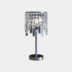 Crystal Waterfall Table Lamp Chrome