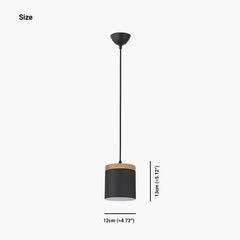Cylinder Pendant Ceiling Light 1 Size