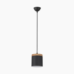 Cylinder Pendant Ceiling Light Black