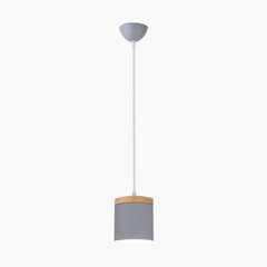 Cylinder Pendant Ceiling Light Grey