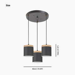 Cylinder Pendant Ceiling Light Round Size