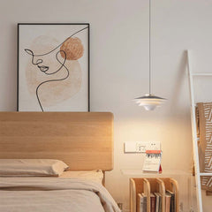 Danish 3 Tier Pendant Hanging Light Bedroom White