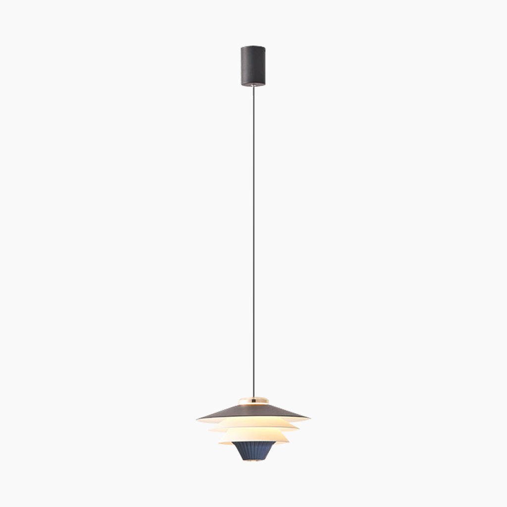 Danish 3 Tier Pendant Hanging Light Blue