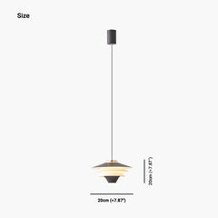 Danish 3 Tier Pendant Hanging Light Size